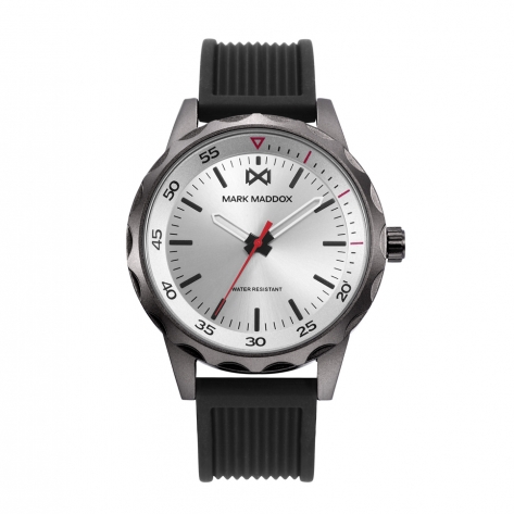 Mission Men's Watch Mark Maddox Mission, three hands, aluminum with black strap
