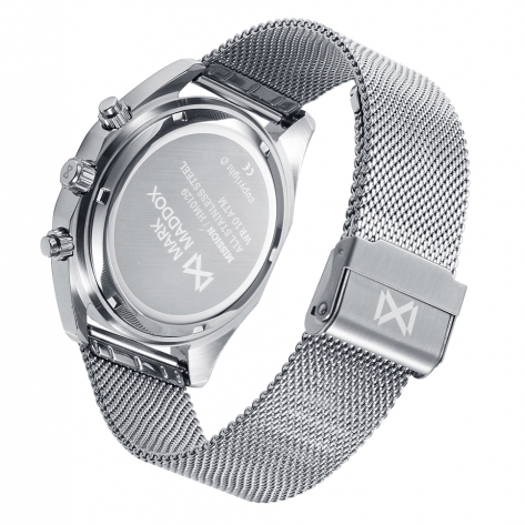 Reloj de hombre Mission multifunción de acero con malla milanesa Reloj de hombre Mission multifunción de acero con malla milanesa
