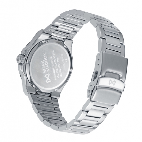 Mission Reloj Mark Maddox  de hombre con caja bitono de acero e Ip negro,10 Atm, brazalete de acero, movimiento cuarzo