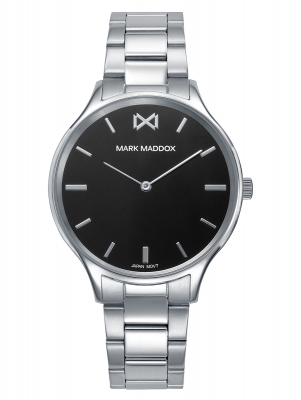 Greenwich Reloj Mark Maddox de hombre con caja de acero,brazalete de acero  ,movimiento cuarzo