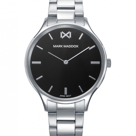 Greenwich Reloj Mark Maddox de hombre con caja de acero,brazalete de acero  ,movimiento cuarzo