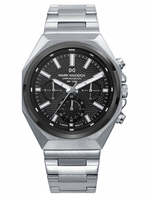 Mission Reloj Mark Maddox de hombre caja bitono de acero e Ip negro, 10 Atm, brazalete de acero, movimiento cuarzo