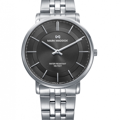 Greenwich Reloj Mark Maddox de hombre caja de acero , 5 Atm , brazalete de acero , movimiento cuarzo