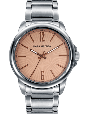 Casual Mark Maddox men's watch with brown dial and bracelet