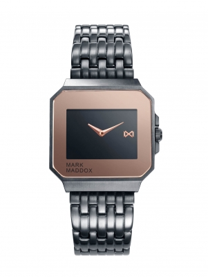 Mahü Mark Maddox Mahü Unisex watch in steel with gray IP and bracelet