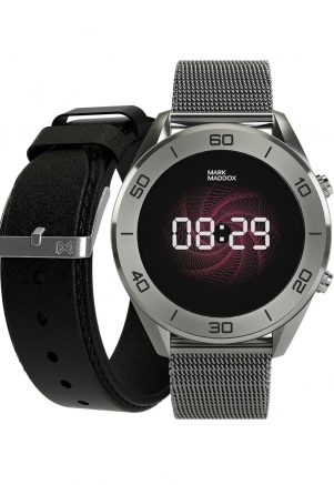 Smart Now · Smart Watches Smartwatch Mark Maddox SMARTNOW Ip grey with milanese mesh and black replacement strap