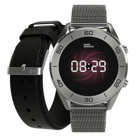 Smart Now · Smart Watches Smartwatch Mark Maddox SMARTNOW Ip grey with milanese mesh and black replacement strap