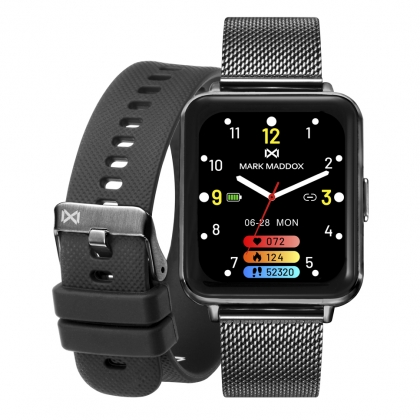 Reloj Smart de acero color gris