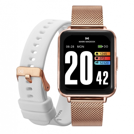 Smart Now · Smart Watches Reloj Smart de acero color rosa