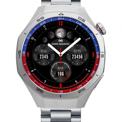 Reloj Smart caja de metal con brazalete de acero