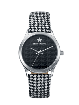 Street Style Mark Maddox women's watch with houndstooth pattern
