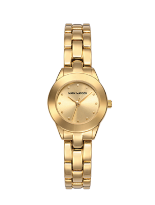 Golden Chic Pack Reloj de mujer Mark Maddox + 2 pulseras dorado