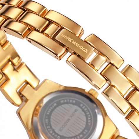 Golden Chic Pack Mark Maddox women's watch + 2 gold bracelets