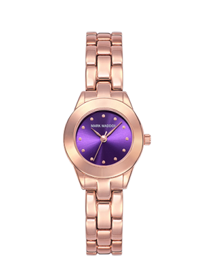 Pink Gold Mark Maddox women's watch with pink bracelet
