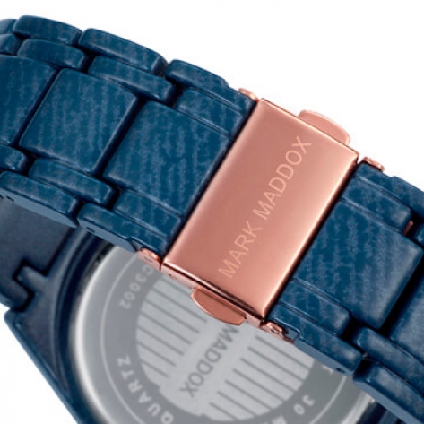 Street Style Mark Maddox women's watch with denim bracelet