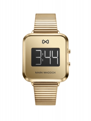 Notting Reloj de Mujer Mark Maddox Notting digital de acero con IP dorado y brazalete