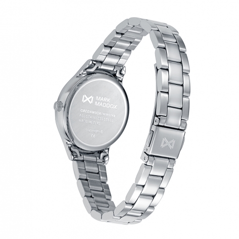 Greenwich Reloj Mark Maddox de mujer caja de acero , brazalete de acero, movimiento cuarzo