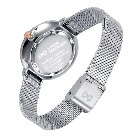 Alfama Reloj de mujer Alfama de acero bicolor con malla milanesa
