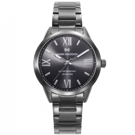 Reloj de mujer Marais de acero gris con esfera en negro Reloj de mujer Marais de acero gris con esfera en negro