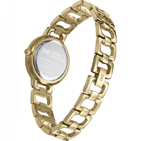Alfama Women’s watch with gold IP-coated steel case and bracelet, grey dial and quartz movement