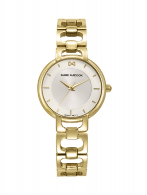 Alfama Women’s watch with gold IP-coated steel case and bracelet, grey dial and quartz movement