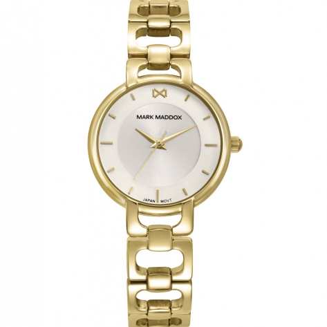Alfama Women’s watch with gold IP-coated steel case and bracelet, grey dial and quartz movement