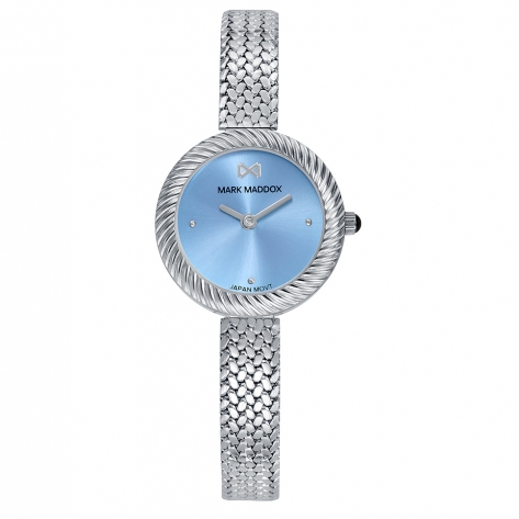 Shibuya Reloj Mark Maddox de mujer caja de acero ,malla milanesa de acero    , movimiento cuarzo