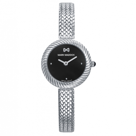 Shibuya Reloj Mark Maddox de mujer caja de acero ,malla milanesa de acero    , movimiento cuarzo