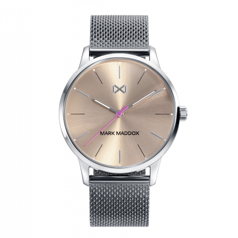Northern Women's Watch Mark Maddox Northen, three hands, stainless steel with milanese mesh with pink IP