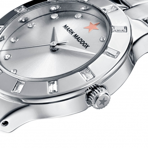 Trendy Silver Mark Maddox women's watch with bracelet