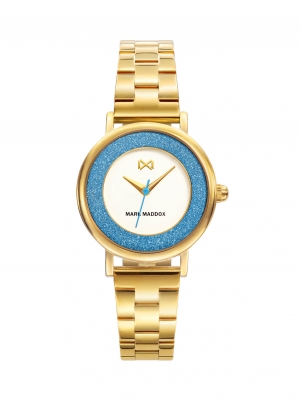 Tooting Mark Maddox Tooting women's watch in steel and gold-plated IP bracelet