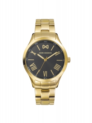 Tooting Women's Watch Mark Maddox Tooting three hands gold-plated IP steel and bracelet