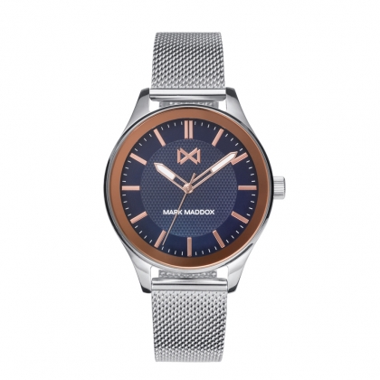 Women's Watch Mark Maddox Midtown three hands in steel and Milanese mesh
