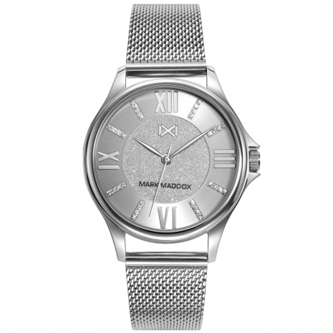 Tooting TOOTING women's watch with silver dial and glitter with zircons