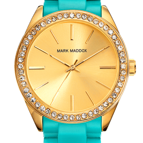 Street Style Mark Maddox women's watch with blue bracelet