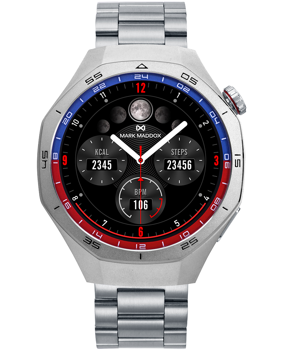 Reloj Smart caja de metal con brazalete de acero